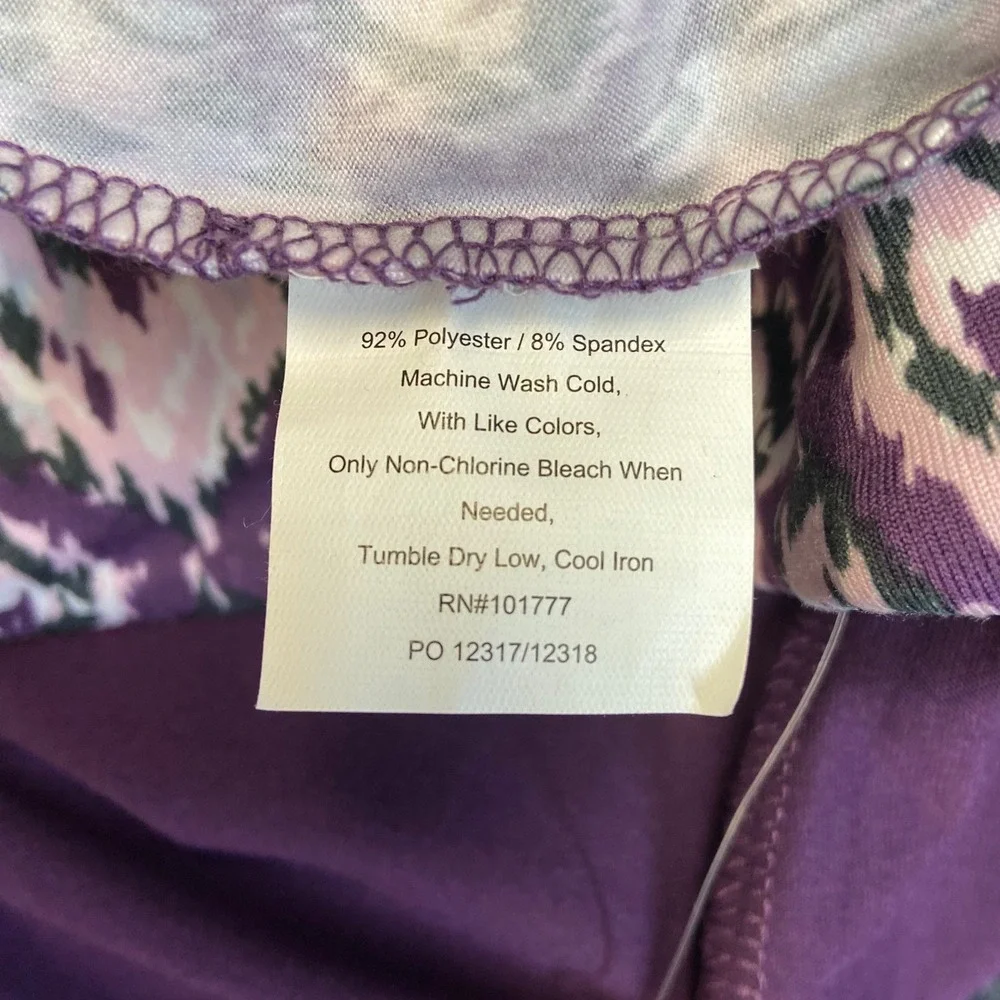 Tranquility by Colorado Clothing Womens XXL Purple Ikat Diamond Active Skort NWT
